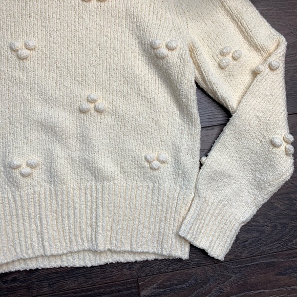 NWT Madewell Pom Pom Pullover Sweater - Picture 4 of 6